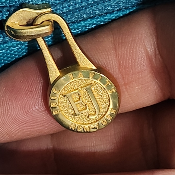 ERIC JAVITS TOTE BAG. RAFFIA BAG, STRAW BAG EUC - Picture 8 of 12